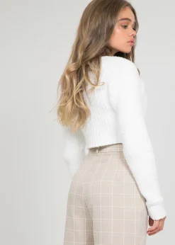 Pantalons^Outfitbook Pantalon taille haute à carreaux BEIGE