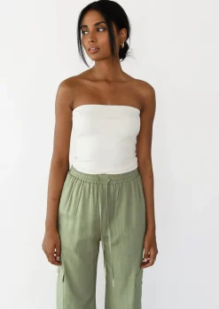 Pantalons^Outfitbook Pantalon cargo lin VERT