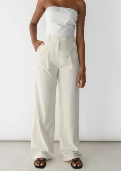Pantalons^Outfitbook Pantalon de costume en lin BEIGE