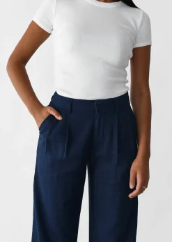 Pantalons^Outfitbook Pantalon de costume en lin BLEU