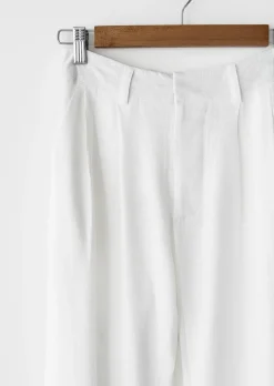 Pantalons^Outfitbook Pantalon de costume en lin BLANC