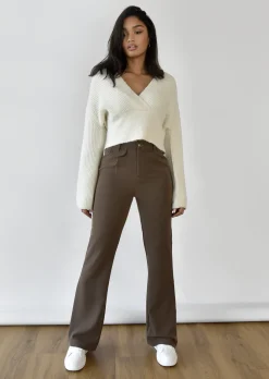 Pantalons^Outfitbook Pantalon flare MARRON