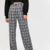 Pantalons^Outfitbook Pantalon large à carreaux NOIR