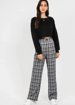 Pantalons^Outfitbook Pantalon large à carreaux NOIR