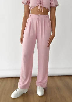Pantalons^Outfitbook Pantalon large en lin ROSE