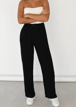 Pantalons^Outfitbook Pantalon large en lin NOIR