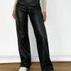 Pantalons^Outfitbook Pantalon large en simili cuir NOIR