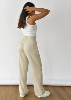 Pantalons^Outfitbook Pantalon large fluide BEIGE
