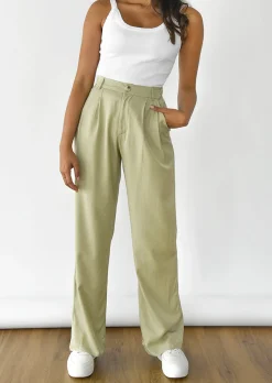 Pantalons^Outfitbook Pantalon large fluide VERT