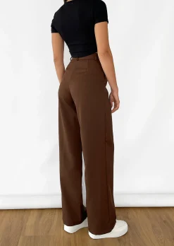 Pantalons^Outfitbook Pantalon large MARRON