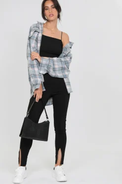 Pantalons^Outfitbook Pantalon fendu sur le devant noir