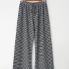 Pantalons^Outfitbook Pantalon rayé avec taille élastique NOIR
