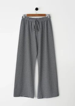Pantalons^Outfitbook Pantalon rayé avec taille élastique NOIR