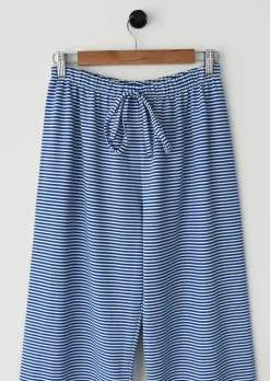 Pantalons^Outfitbook Pantalon rayé avec taille élastique BLEU