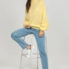 Pulls L Cardigans^Outfitbook Pull à col montant et manches ballon JAUNE