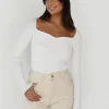 Pulls L Cardigans^Outfitbook Pull à encolure cœur BLANC