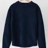 Pulls L Cardigans^Outfitbook Pull col ras-du-cou BLEU