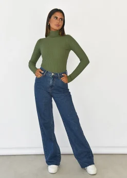 Pulls L Cardigans^Outfitbook Pull col roulé VERT