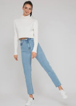 Pulls L Cardigans^Outfitbook Pull col roulé côtelé BLANC