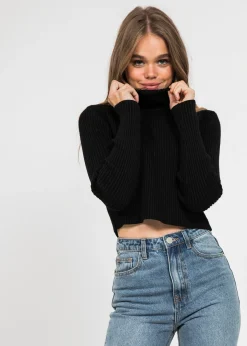 Pulls L Cardigans^Outfitbook Pull col roulé côtelé NOIR