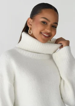 Pulls L Cardigans^Outfitbook Pull col roulé en maille BLANC