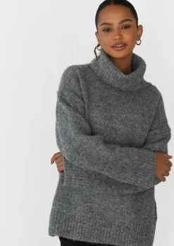 Pulls L Cardigans^Outfitbook Pull col roulé en maille GRIS