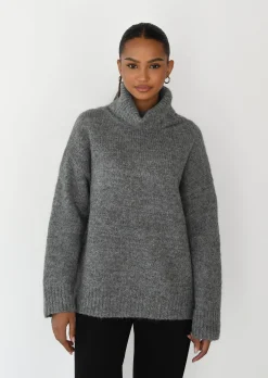 Pulls L Cardigans^Outfitbook Pull col roulé en maille GRIS