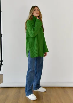 Pulls L Cardigans^Outfitbook Pull col roulé VERT