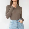 Pulls L Cardigans^Outfitbook Pull côtelé avec col zippé taupe