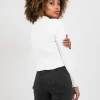 Pulls L Cardigans^Outfitbook Pull côtelé ras de cou BLANC