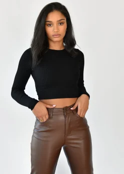 Pulls L Cardigans^Outfitbook Pull dos ouvert avec liens à nouer NOIR