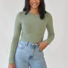 Pulls L Cardigans^Outfitbook Pull dos ou avec liens à nouer VERT