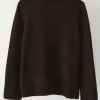 Pulls L Cardigans^Outfitbook Pull en maille col montant MARRON