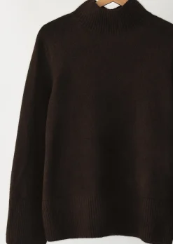 Pulls L Cardigans^Outfitbook Pull en maille col montant MARRON