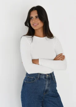 Pulls L Cardigans | Hauts^Outfitbook Pull en maille col rond BLANC