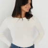 Pulls L Cardigans^Outfitbook Pull en maille col rond CREME