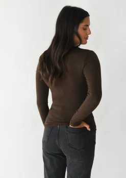 Pulls L Cardigans | Hauts^Outfitbook Pull en maille col rond MARRON