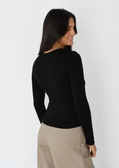 Pulls L Cardigans^Outfitbook Pull en maille col rond NOIR