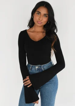 Pulls L Cardigans^Outfitbook Pull en maille fine col V NOIR