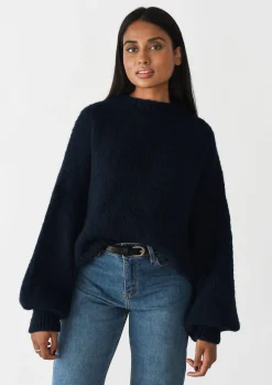 Pulls L Cardigans^Outfitbook Pull en maille laine DARKBLUE
