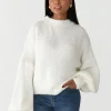 Pulls L Cardigans^Outfitbook Pull en maille laine BLANC