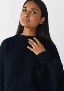 Pulls L Cardigans^Outfitbook Pull en maille laine DARKBLUE