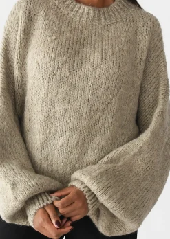 Pulls L Cardigans^Outfitbook Pull en maille laine TAUPE
