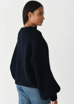 Pulls L Cardigans^Outfitbook Pull en maille laine DARKBLUE