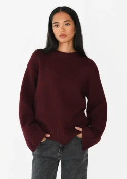 Pulls L Cardigans^Outfitbook Pull en maille oversize bordeaux