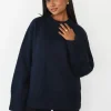 Pulls L Cardigans^Outfitbook Pull en maille oversize bleu