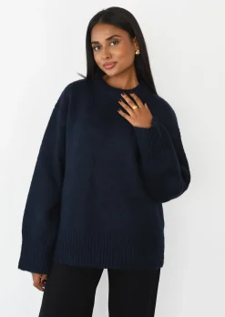 Pulls L Cardigans^Outfitbook Pull en maille oversize bleu