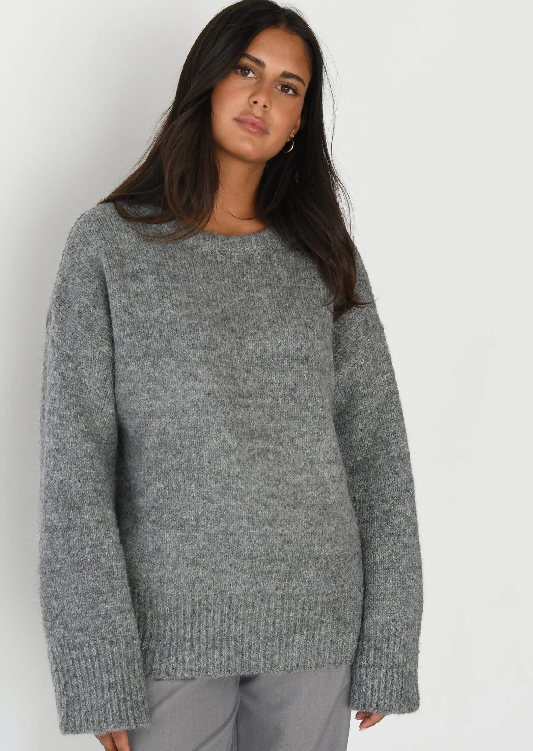 Pulls L Cardigans^Outfitbook Pull en maille oversize GRIS
