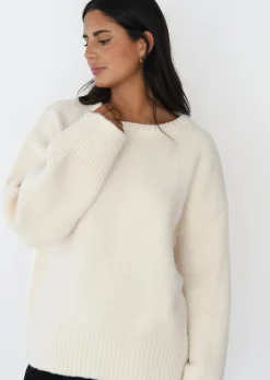 Pulls L Cardigans^Outfitbook Pull en maille oversize beige