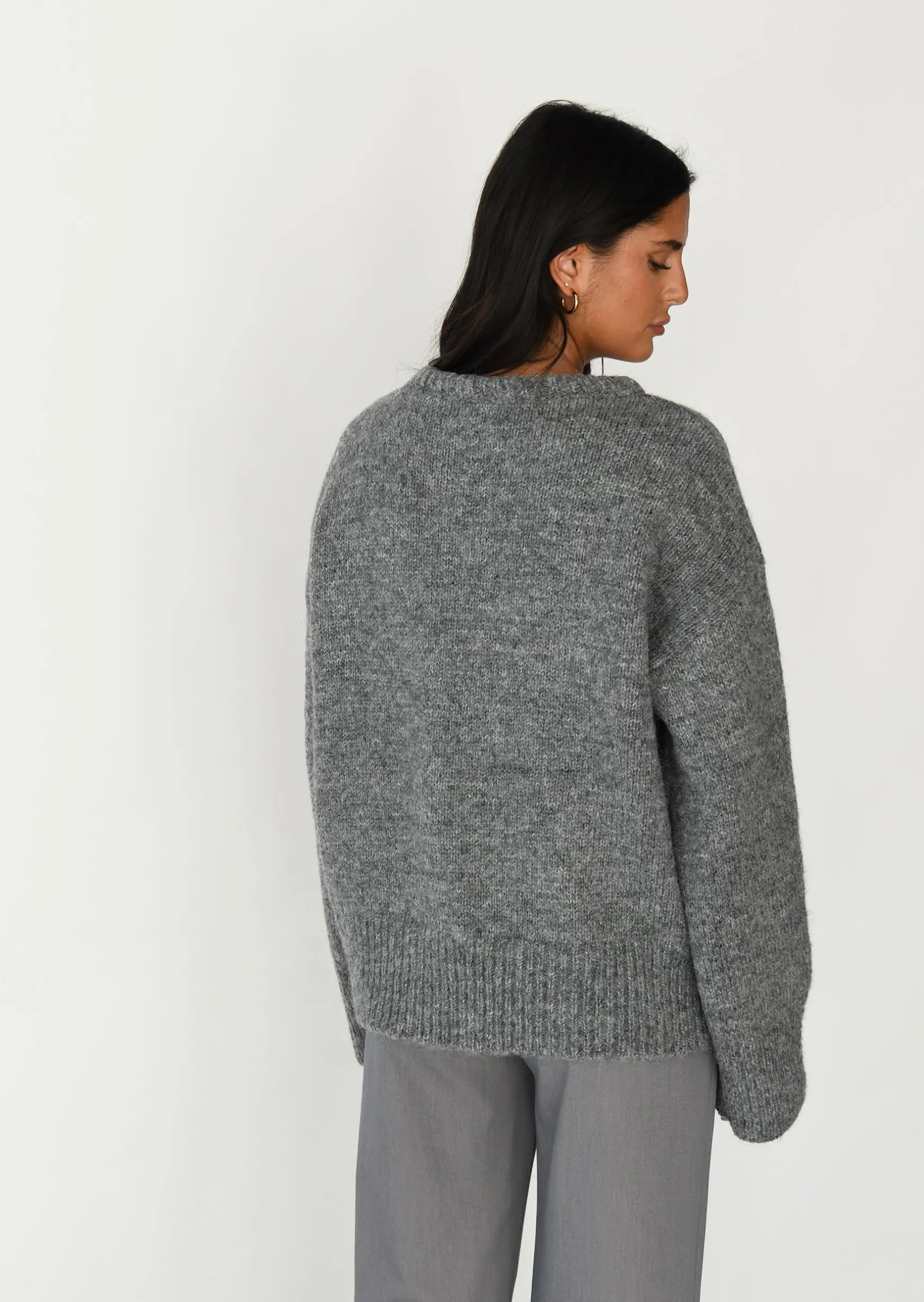 Pulls L Cardigans^Outfitbook Pull en maille oversize GRIS